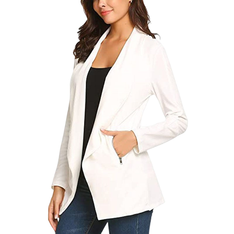 Solid Color Long Sleeve Suit