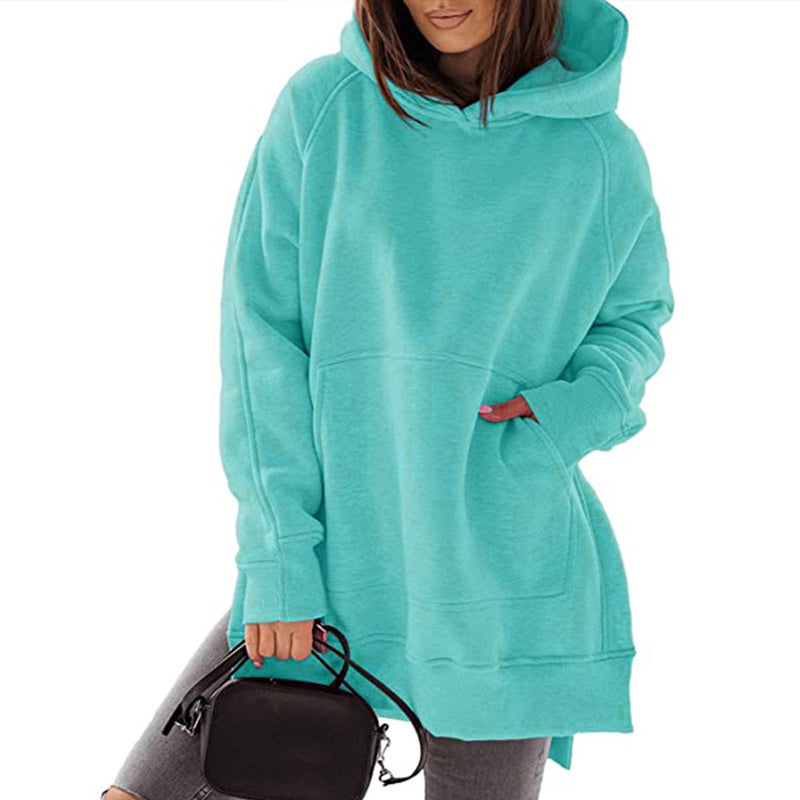 Long Sleeve Hooded Fleece Sweatshirt