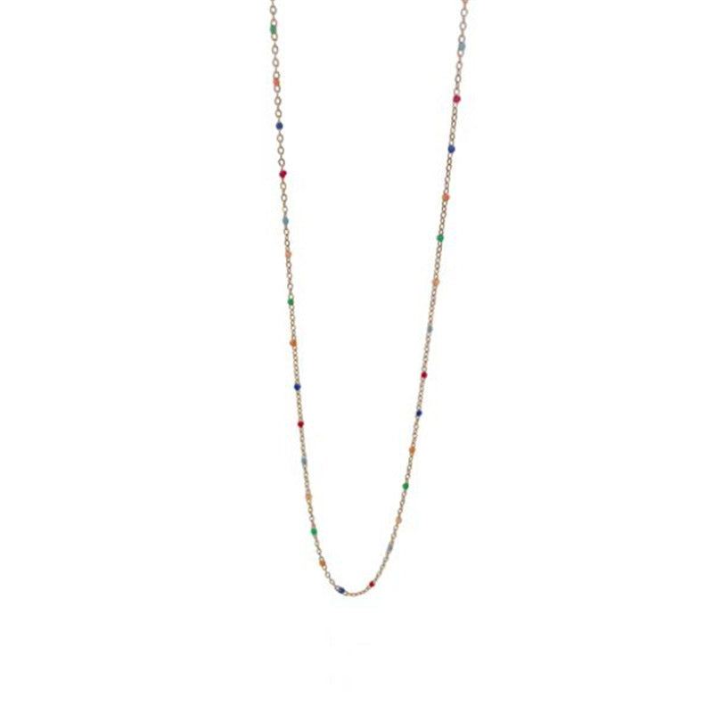 Enamel and Gold Necklace