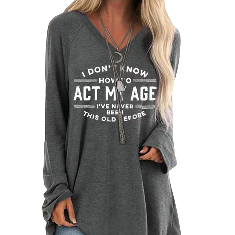 Funny Printed Long Sleeve T-Shirt