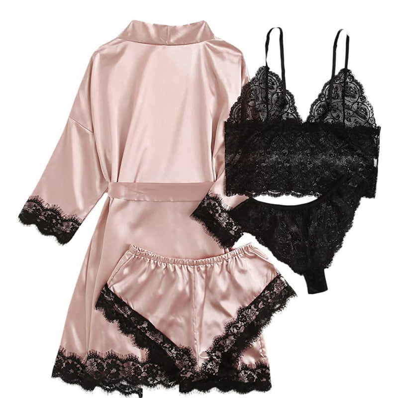 Women's Sleepwear 4PCS Pajama Set