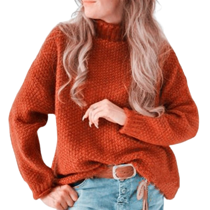 Half Turtleneck Rolled Sweater