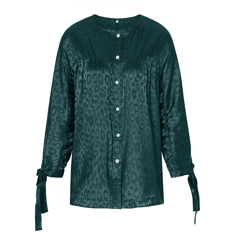 Fashion Casual Crew Neck Print Shirt