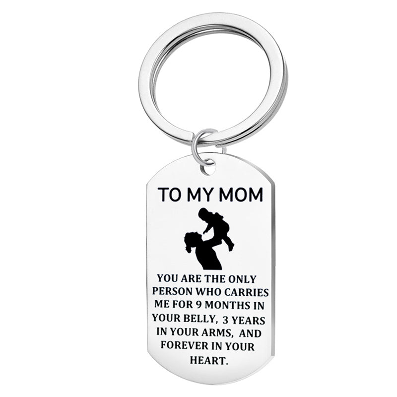TO MY MOM Keyring, Necklace