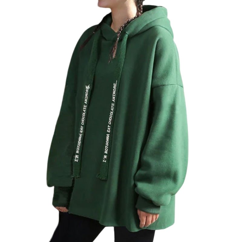 Hooded Letter Sweatshirt