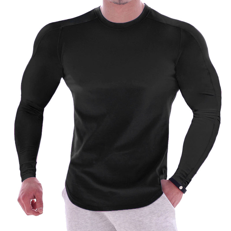 Muscle Long Sleeve Stretch T-Shirt