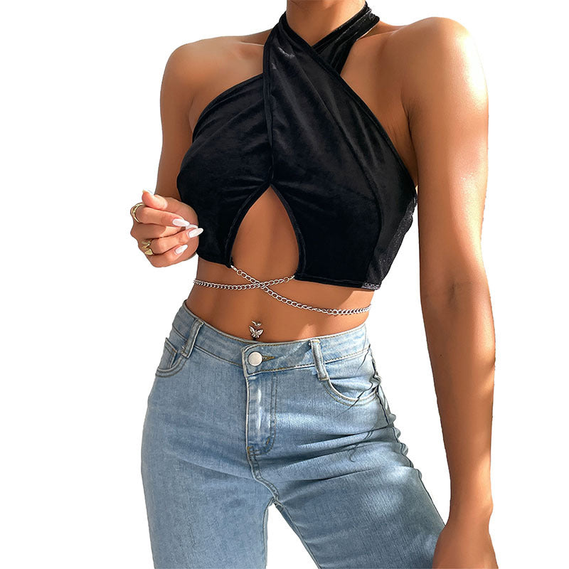 Sexy Chain Halter Tank Top