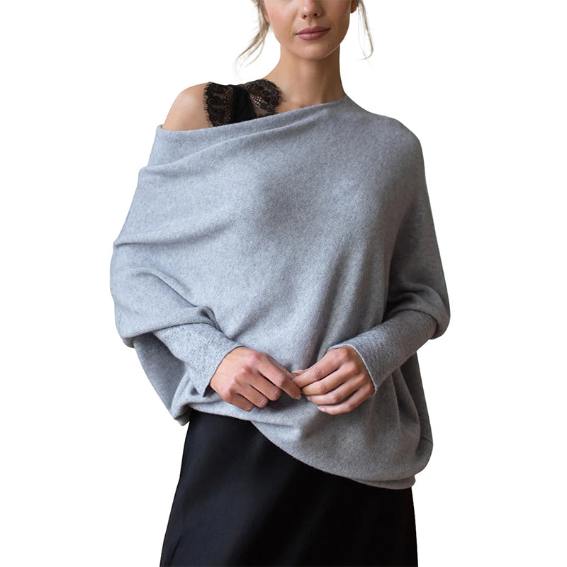 Asymmetric Draped Sweater
