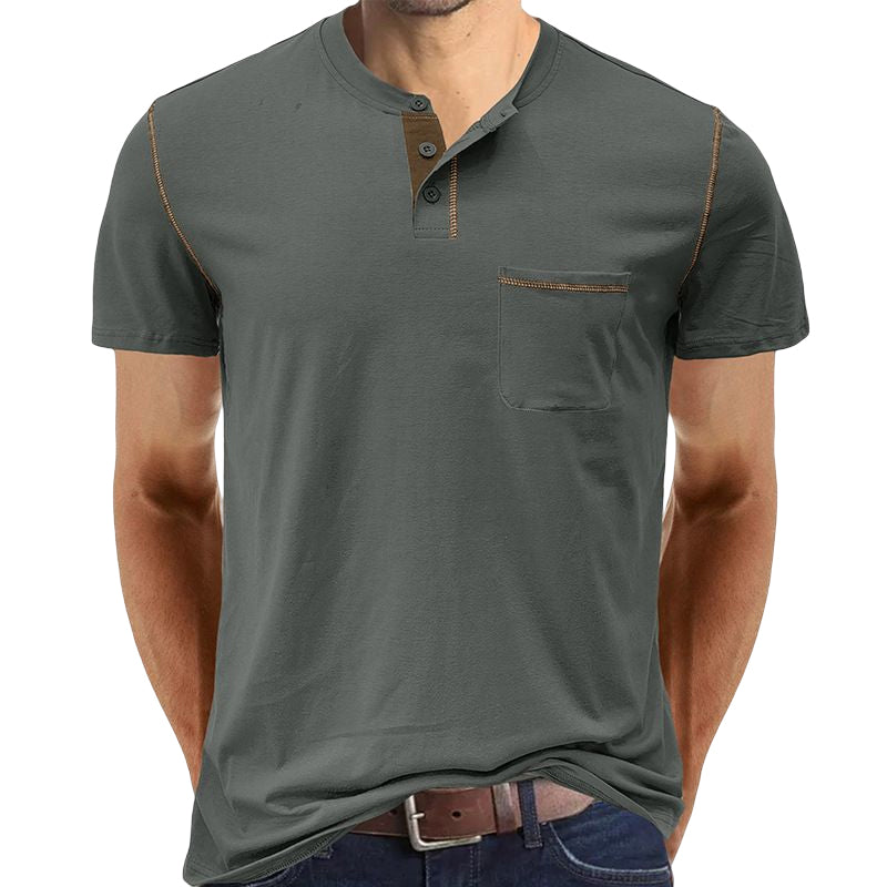 Solid Color Casual Short Sleeve T-Shirt