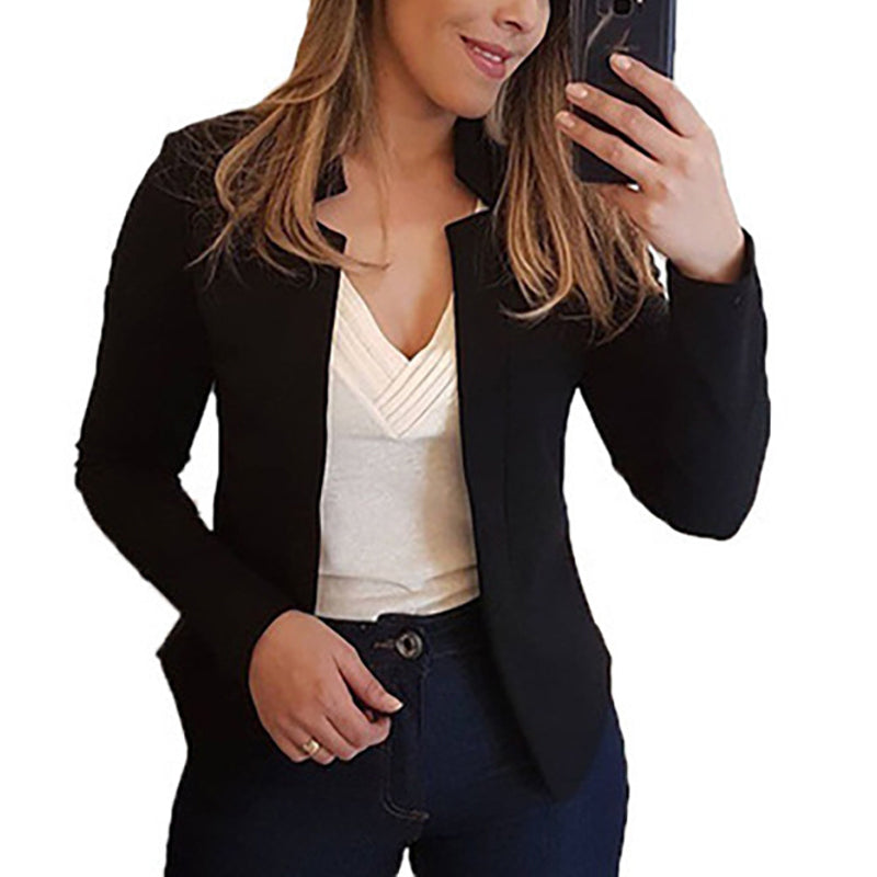 Women's Solid Color Small Suit