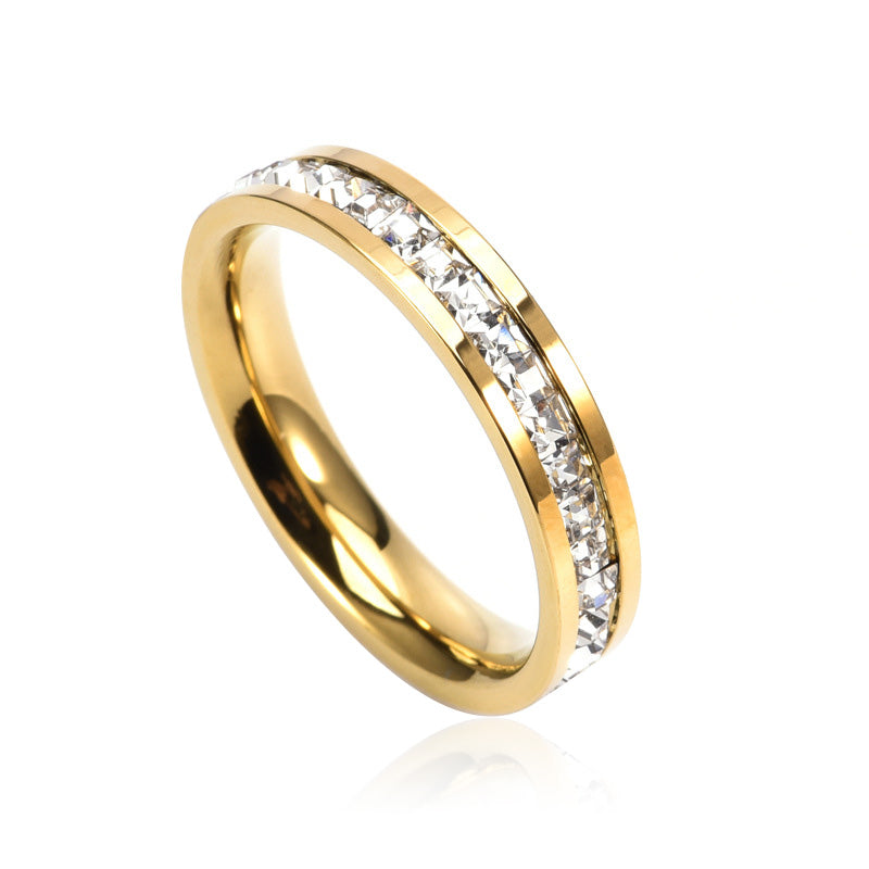 Titanium Plated Rose Gold Ring