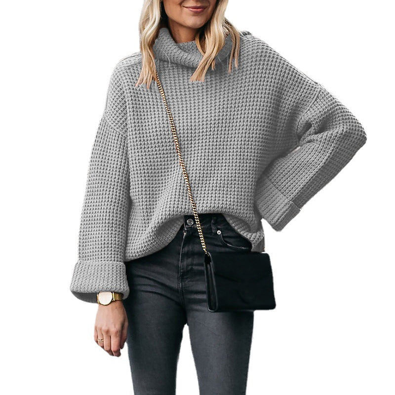 Turtleneck Loose Knitted Sweater