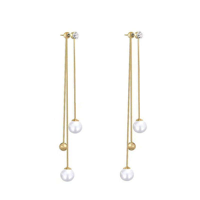 Mermaid Bead Fringe Earrings