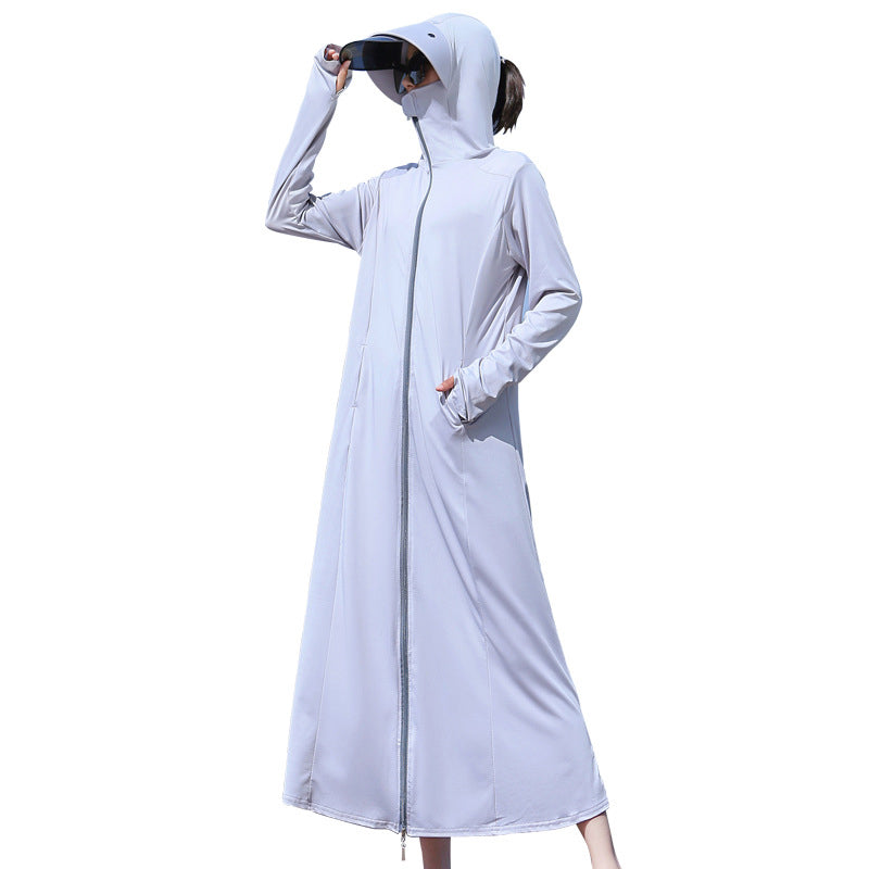 Long Ice Silk Sunscreen Clothes