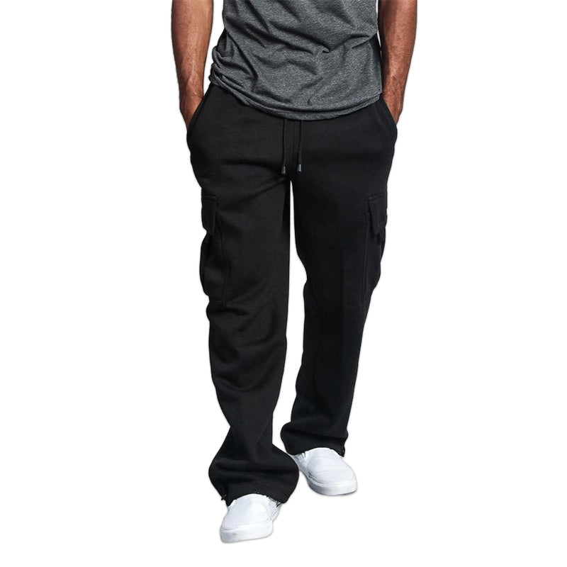 Men's Straight Cargo Pants Trousers