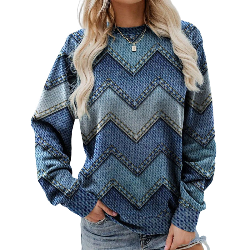 Long Sleeve Top with Print