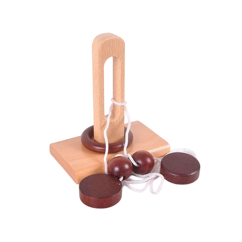 Wooden Sleeve Puzzle Rope