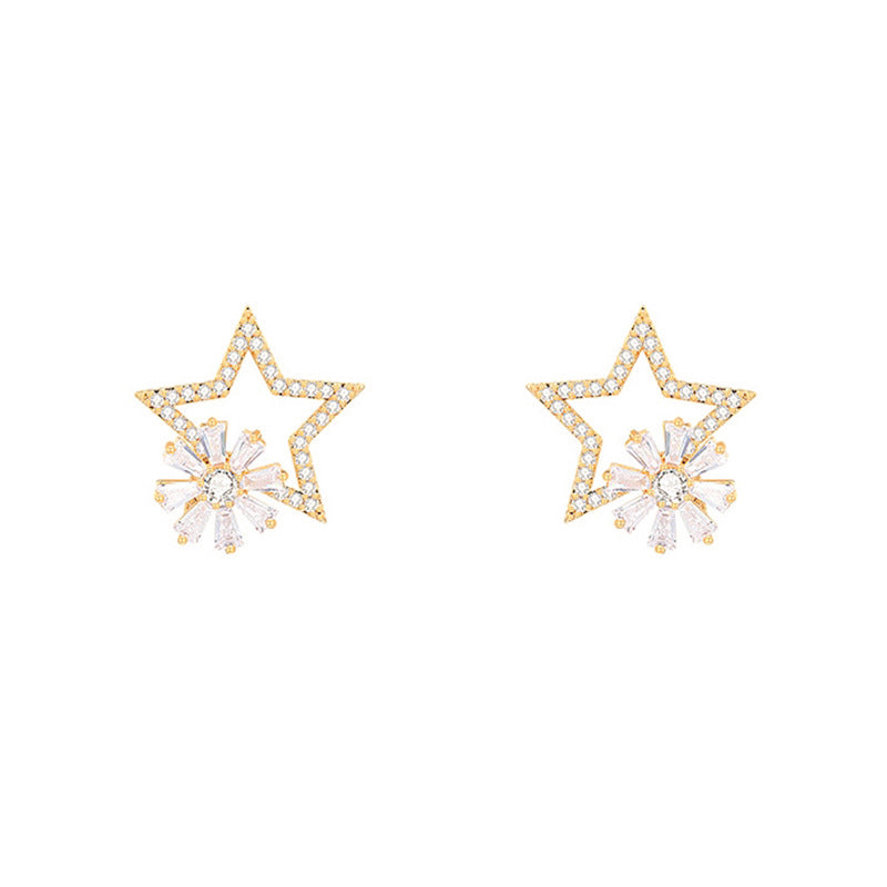 Five-pointed Star Rotatable Earrings