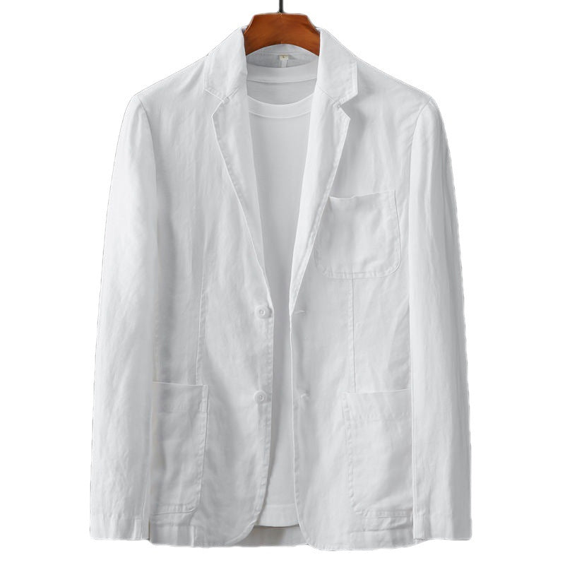 Solid Linen Suit