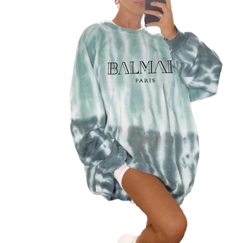 Women's Tie Dye Print Sweatshirt