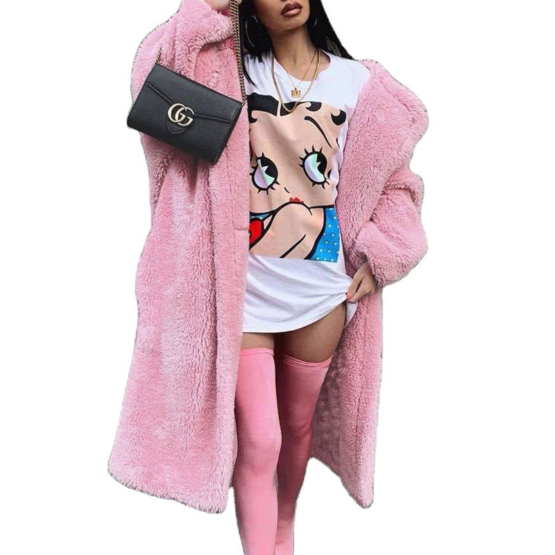 Lapel-Breasted Long Coat