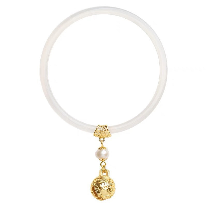 Ancient style bell and jade bracelet