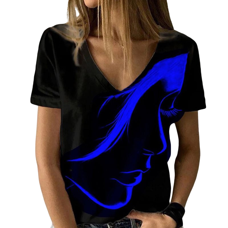 Printed Crewneck Pullover T-Shirt