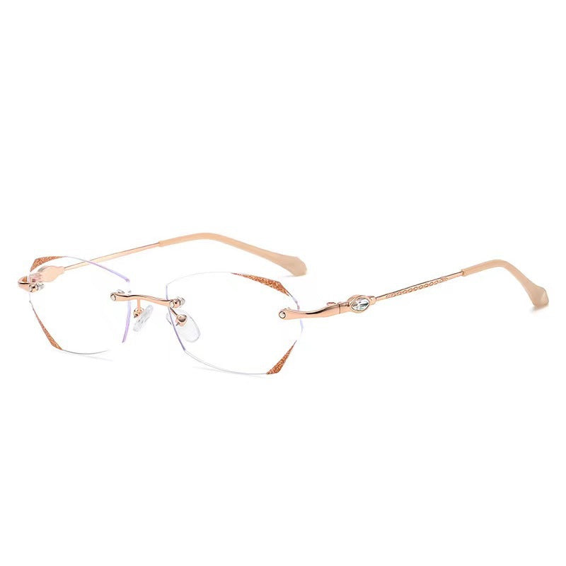 Fashionable Anti-blue Light Rimless Reading Glasses