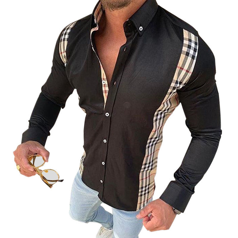 Plaid Panel Shirt