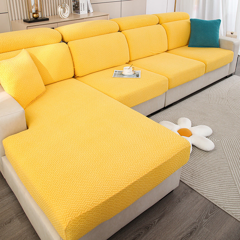 Wrap-around stretch sofa cover