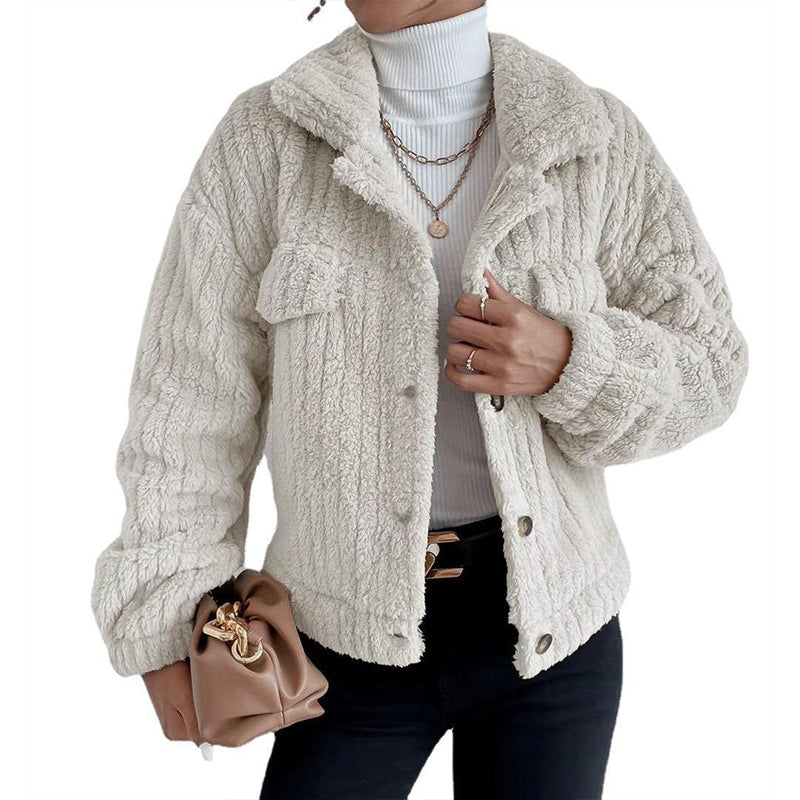 Lapel Plush Jacket