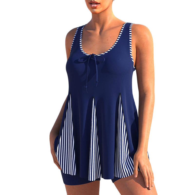 Bow Botanical Print Swimsuit