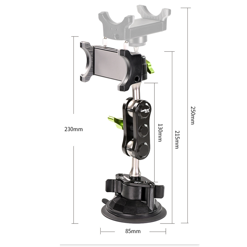 Car Suction Cup HolderUniversal Ball Head Arm for Phone