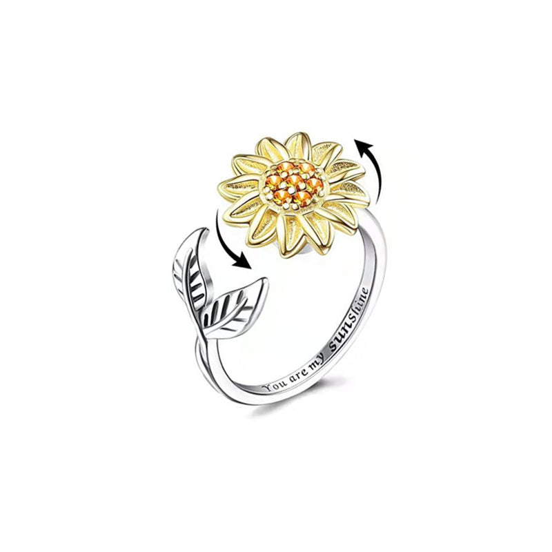 Sunflower Spinner Ring