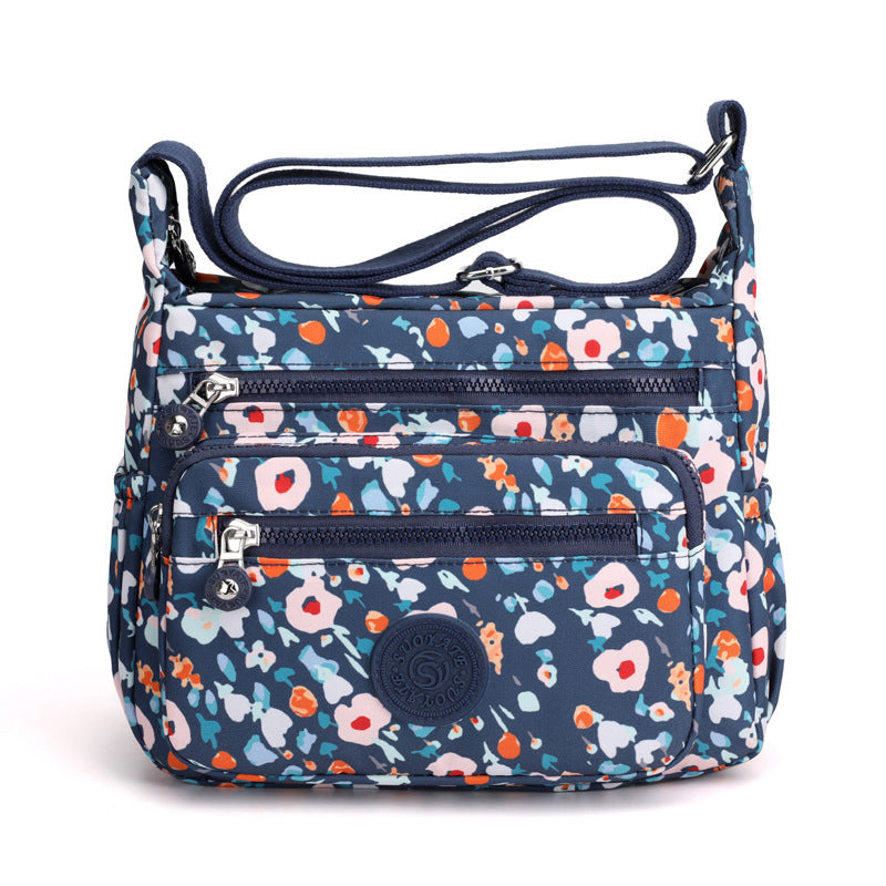 Printed Nylon Shoulder Bag