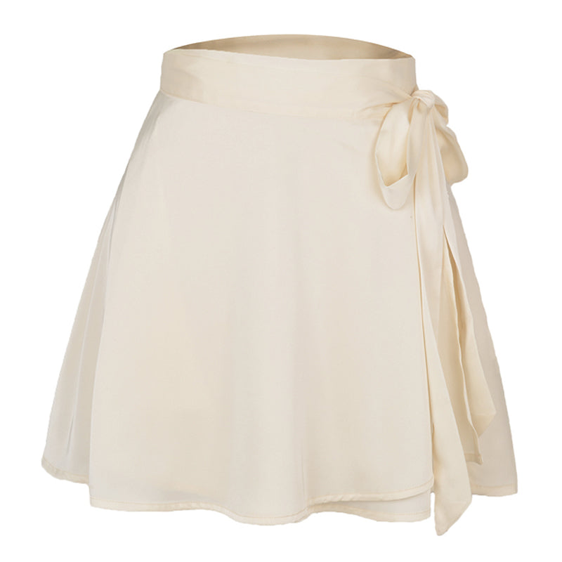 Chiffon Satin Wrap Skirt