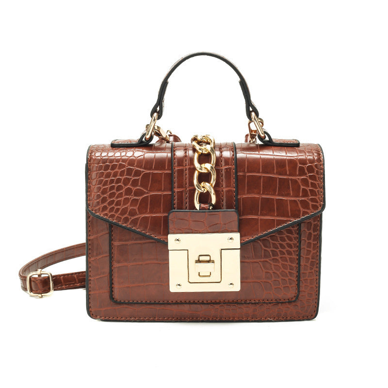 Stone Pattern Small Square Bag