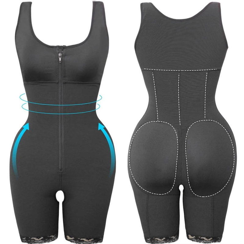 Women's Zipper Slimming Bodysuit Shapewear