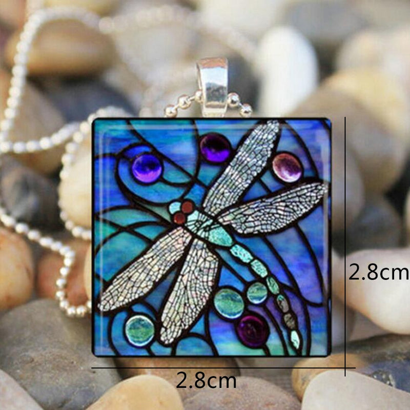 Insect Glass Pendant Necklace