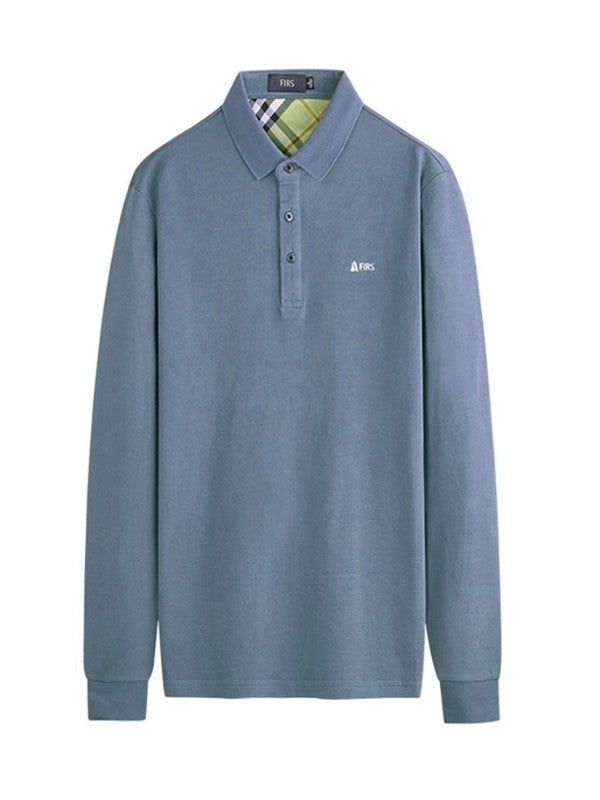 Men's Loose Lapel Long Sleeve T-Shirt