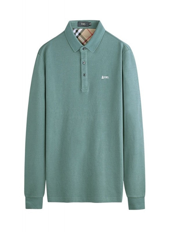 Men's Loose Lapel Long Sleeve T-Shirt