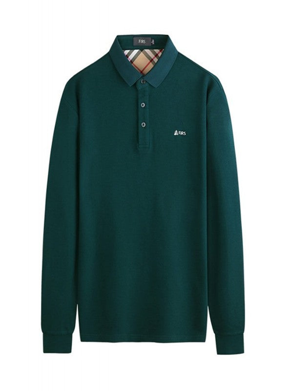 Men's Loose Lapel Long Sleeve T-Shirt