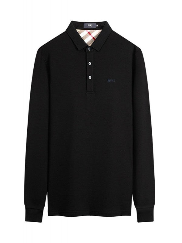 Men's Loose Lapel Long Sleeve T-Shirt