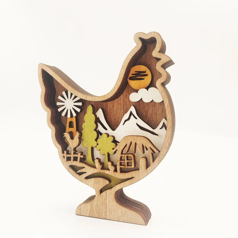 Easter Wooden Home Decoration