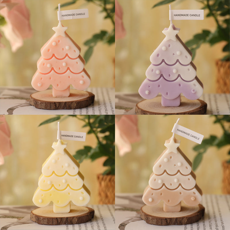 Christmas Candles Decor, 4 pcs