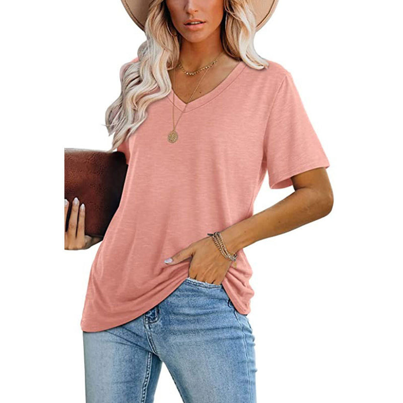 Multicolor V-Neck T-Shirt