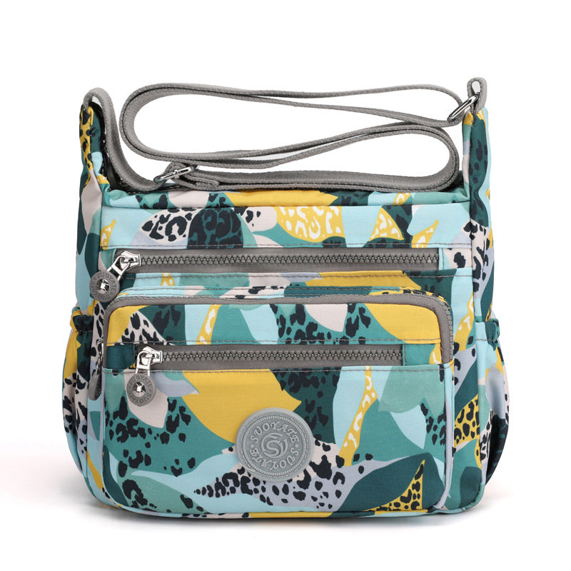 Printed Nylon Shoulder Bag