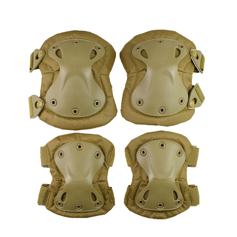 Military Type Tactical Knee and Elbow Pads, 4 pcs