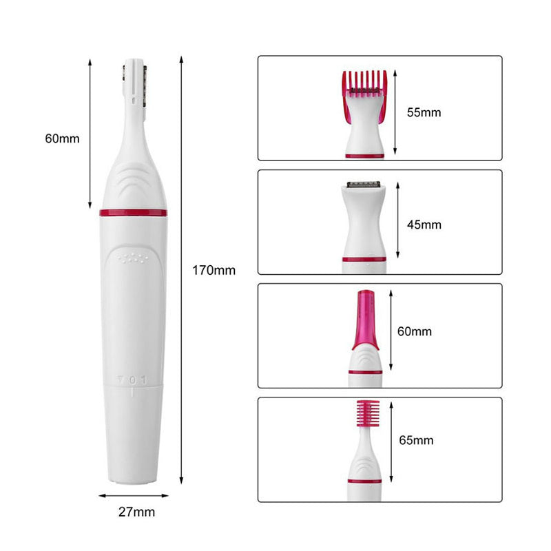 5 In 1 Women Hair Removal Shaver