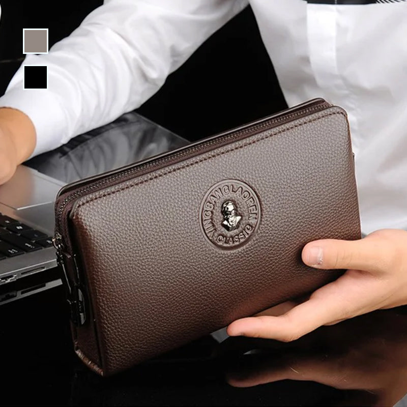 Anti-theft Combination Lock Business Men's Clutch